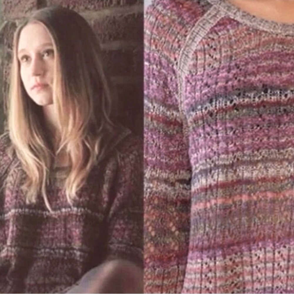 Free People, Lost In The Forest Striped Pullover
Faded Rose L ASO Violet Harmon